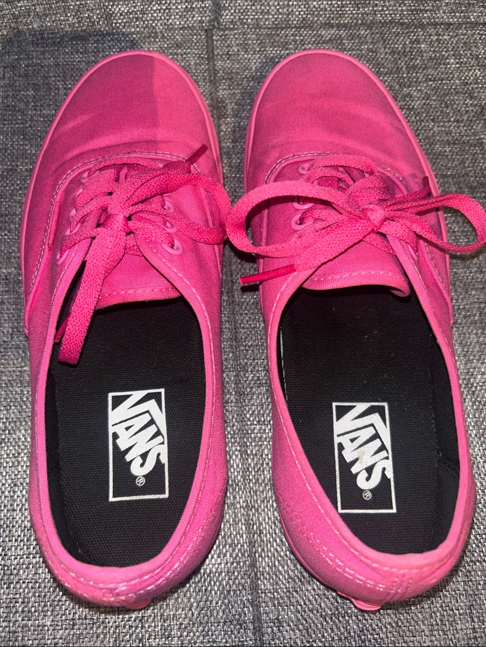 Vans Pink Canvas Low-Top Lace-Up Sneakers - Picture 5 of 9